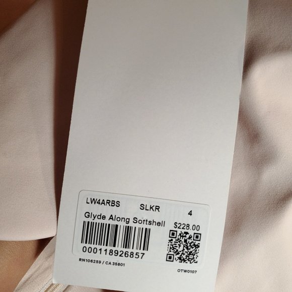 Size 4 Glyde Along Softshell Lululemon - Picture 12 of 13